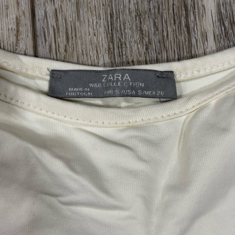 Cream Zara basic tank - Picture 2 of 2